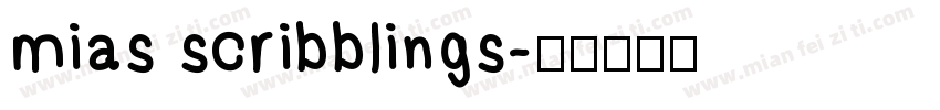 mias scribblings字体转换